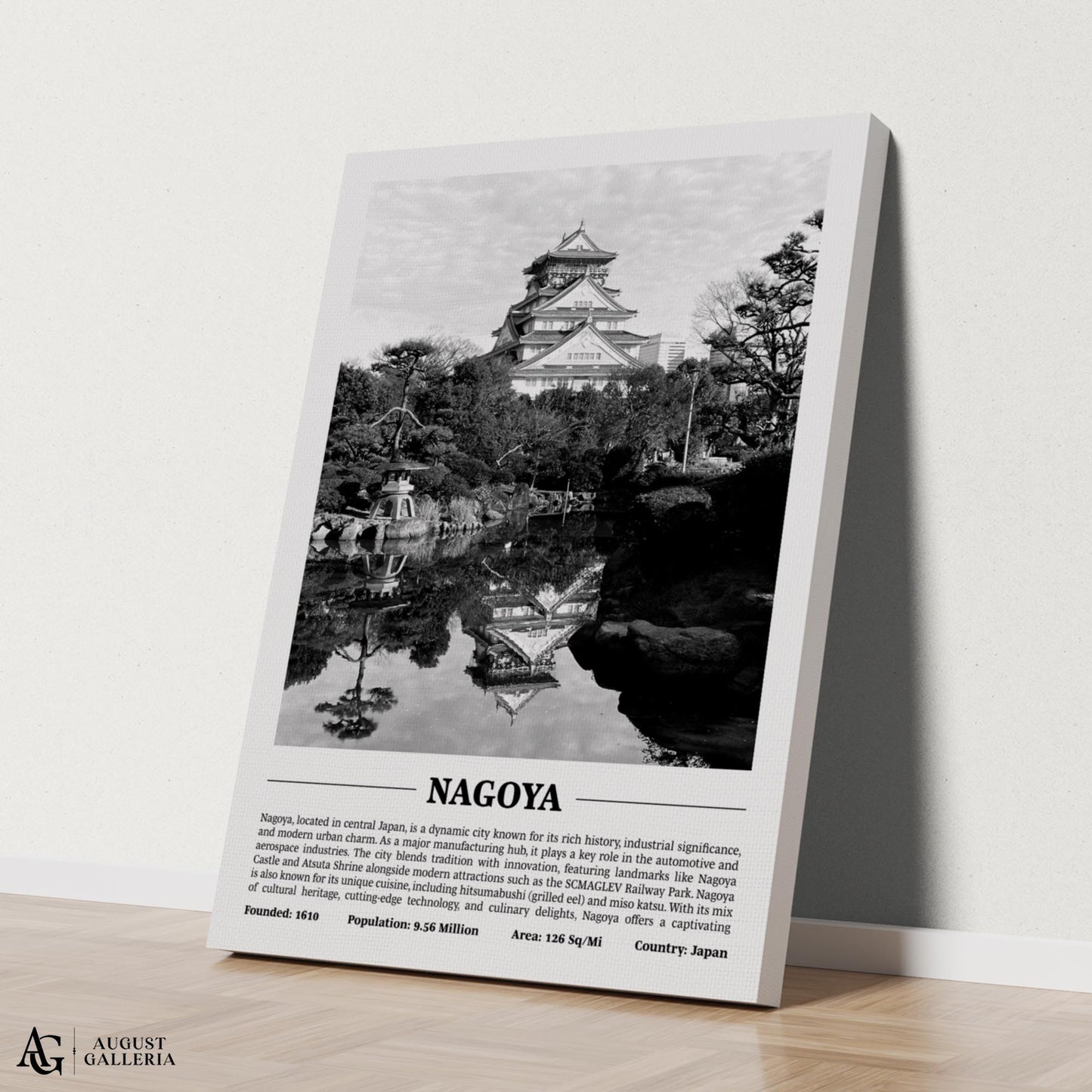 Nagoya Black & White City Print