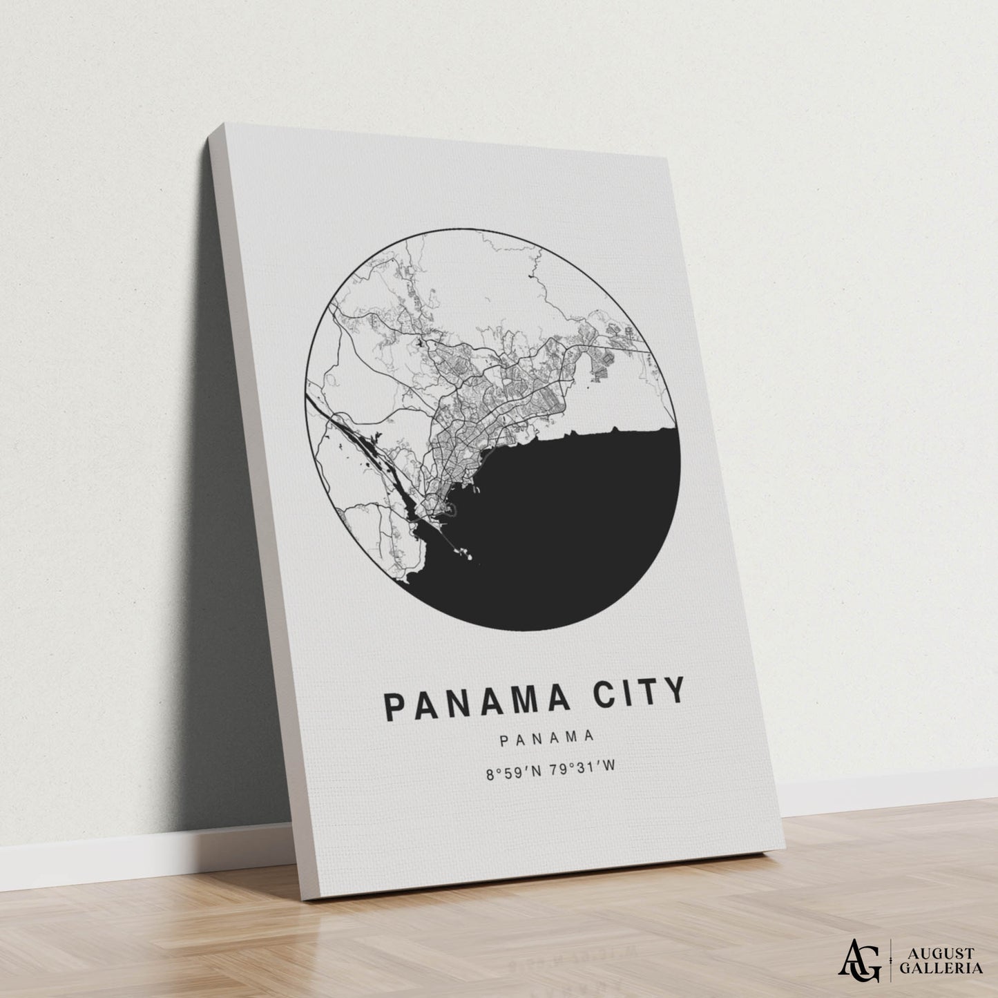 Panama City Minimalist Map