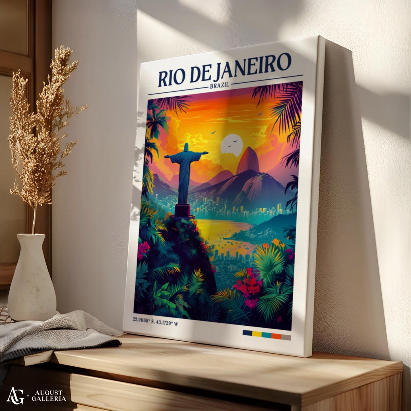 Rio de Janeiro Retro Travel Print