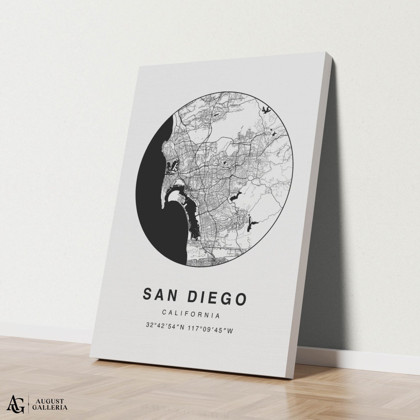 San Diego Minimalist Map
