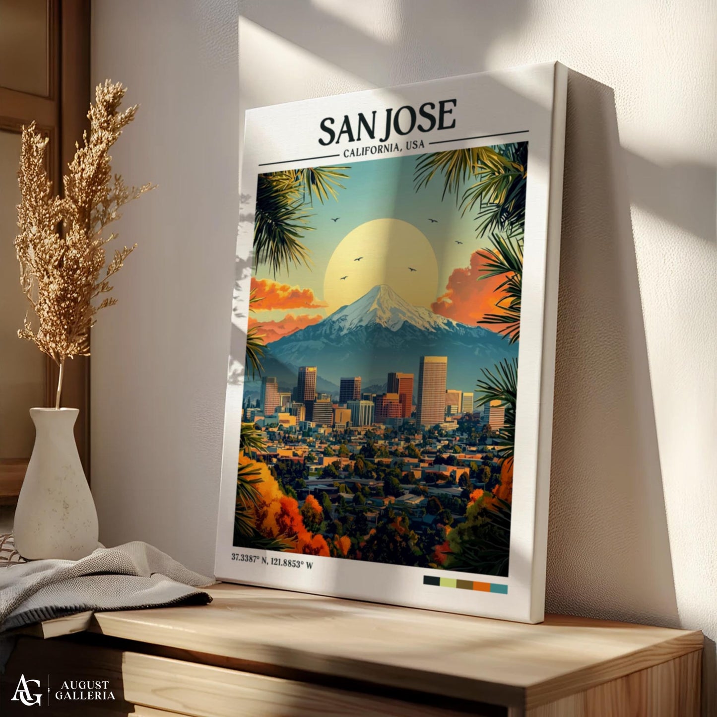 San Jose Retro Travel Print