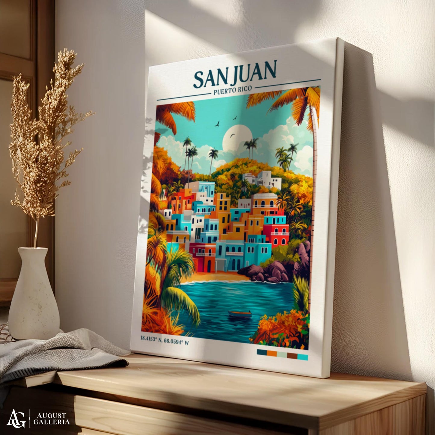 San Juan Retro Travel Print