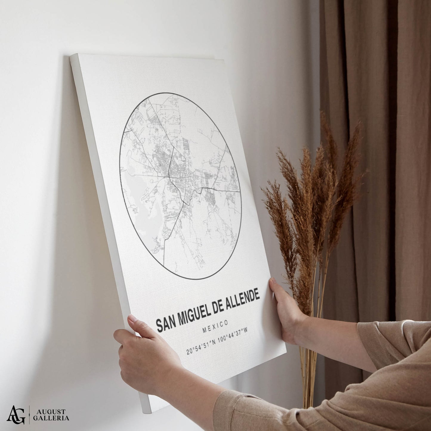 San Miguel de Allende Minimalist Map