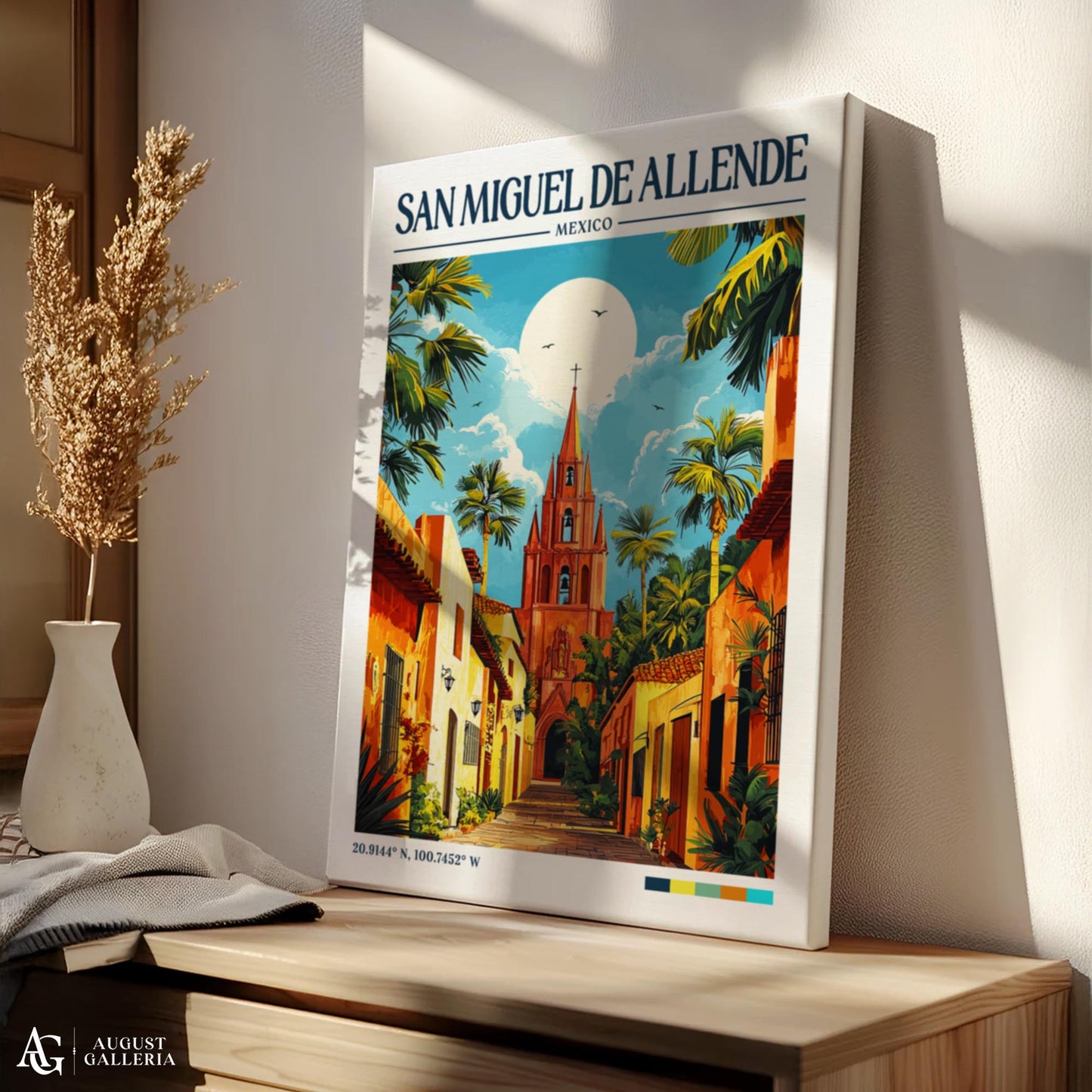 San Miguel de Allende Retro Travel Print