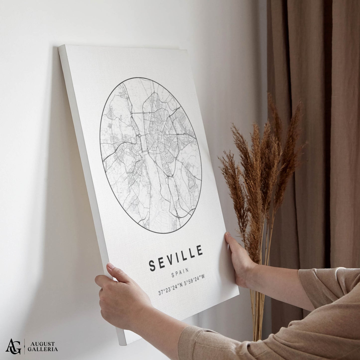 Seville Minimalist Map