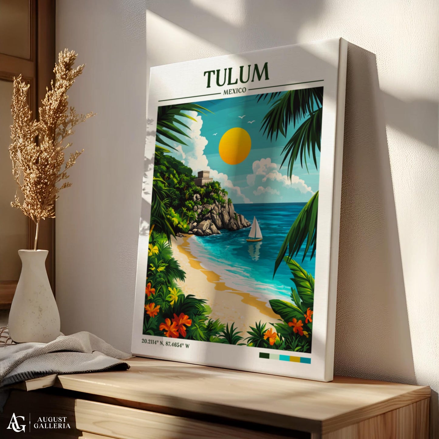 Tulum Mexico Travel Print