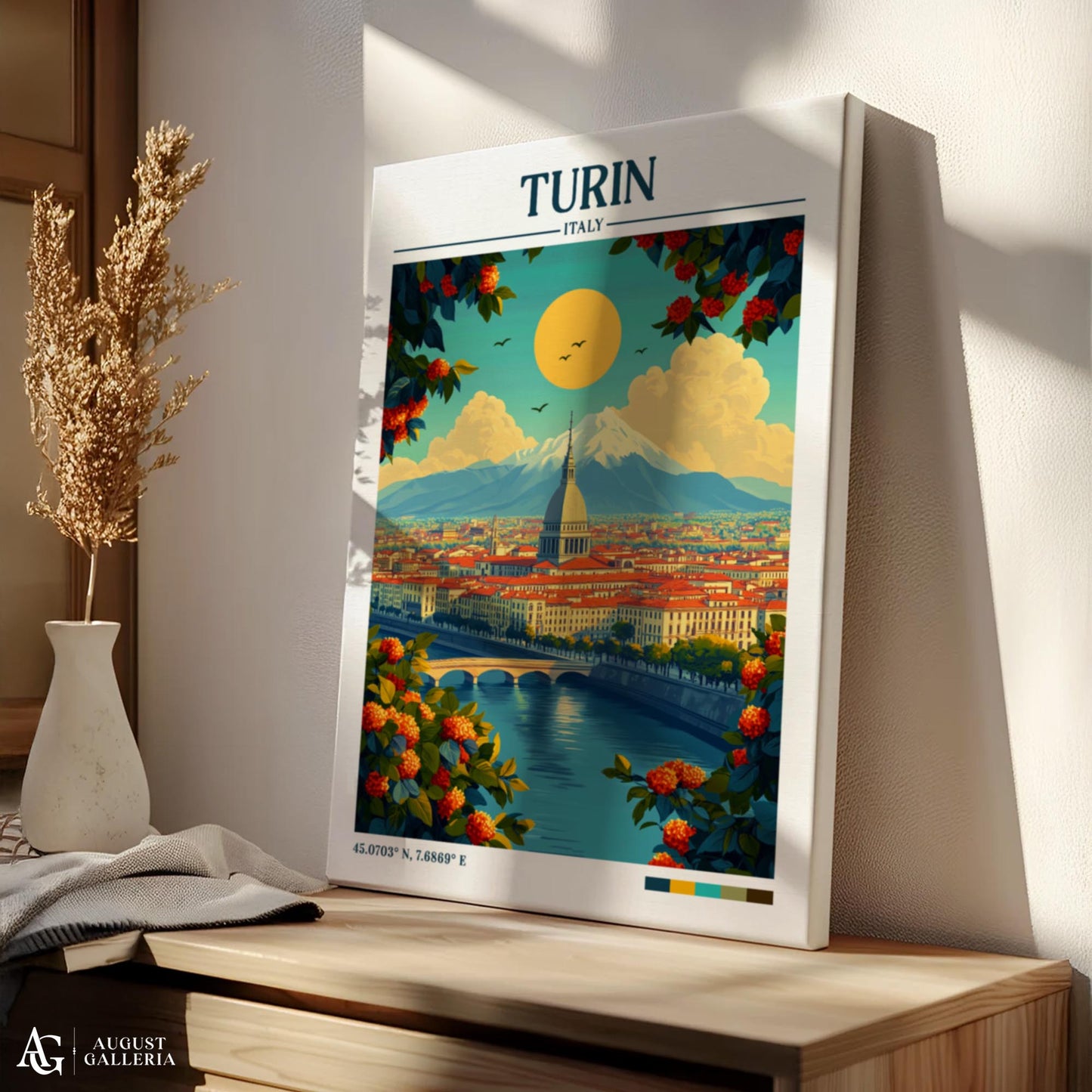 Turin Retro Travel Print