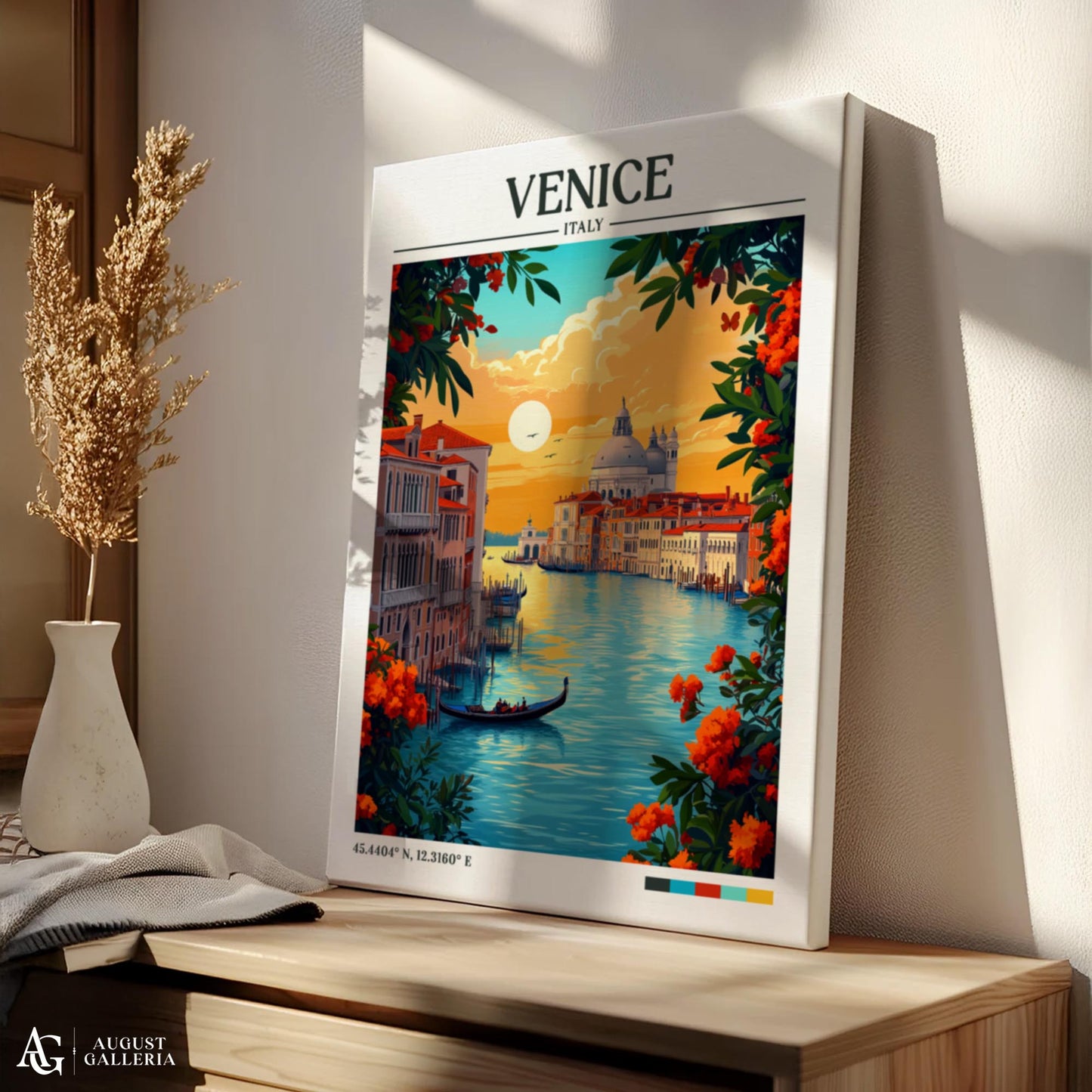 Venice Italy Retro Travel Print