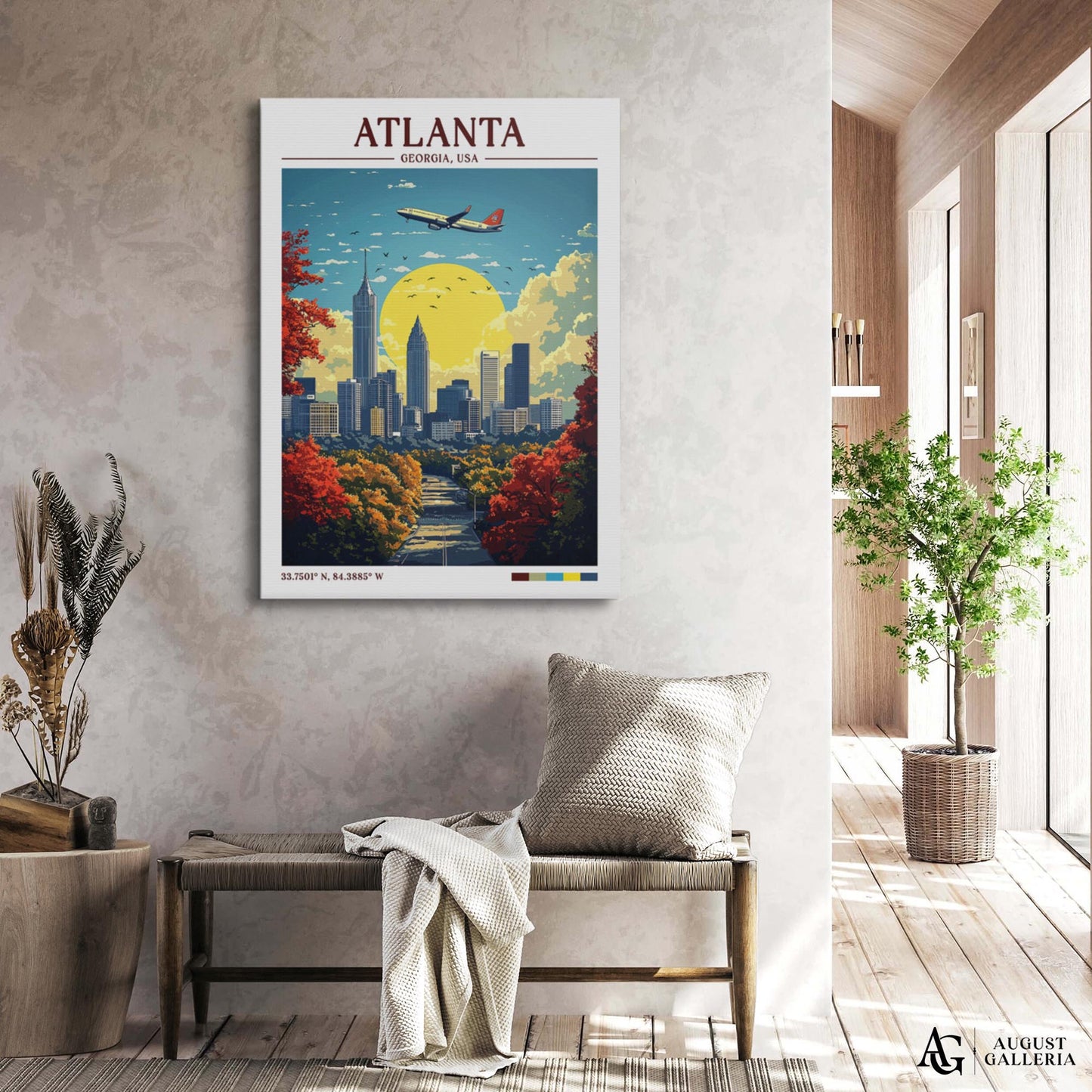 Atlanta Georgia Retro Travel Print