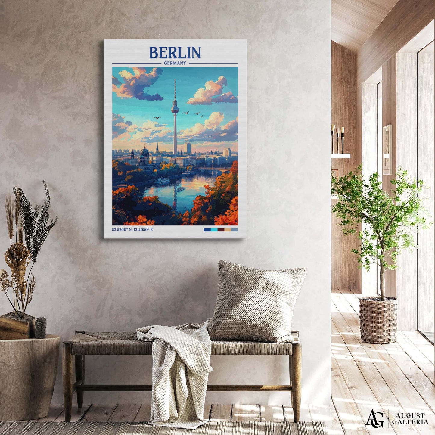 Berlin Germany Retro Travel Print