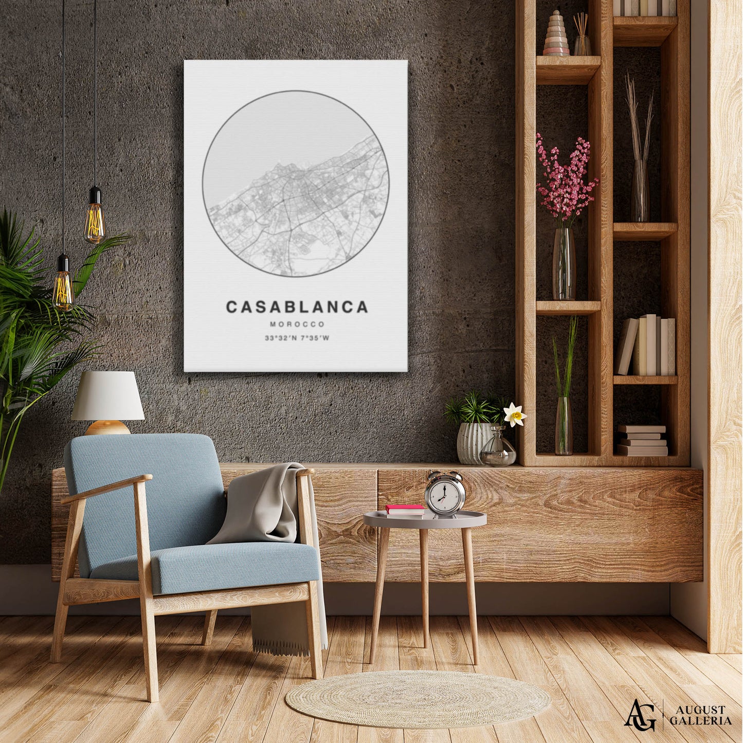 Casablanca Minimalist Map