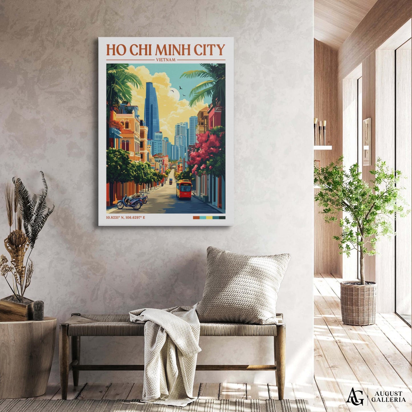 Ho Chi Minh City Retro Travel Print