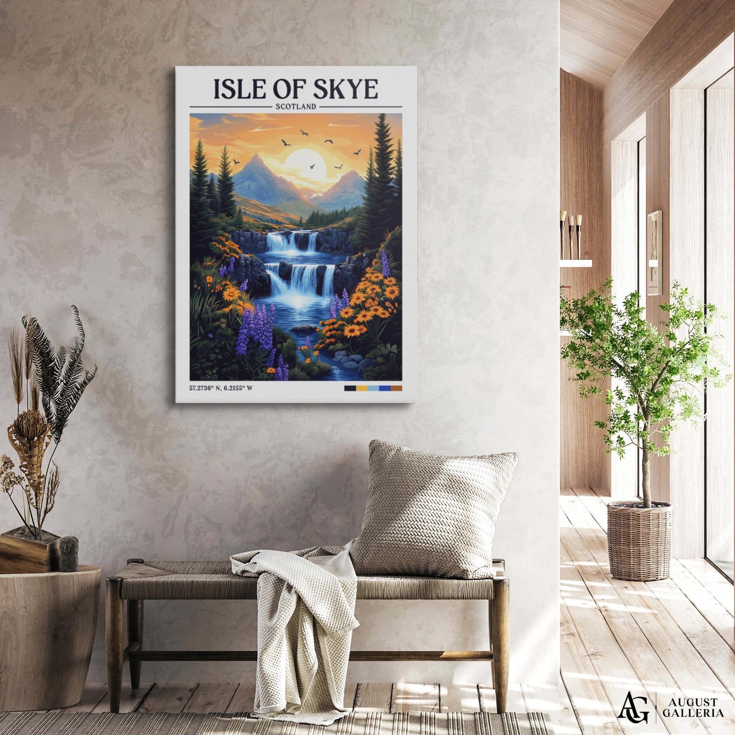 Isle of Skye Retro Travel Print