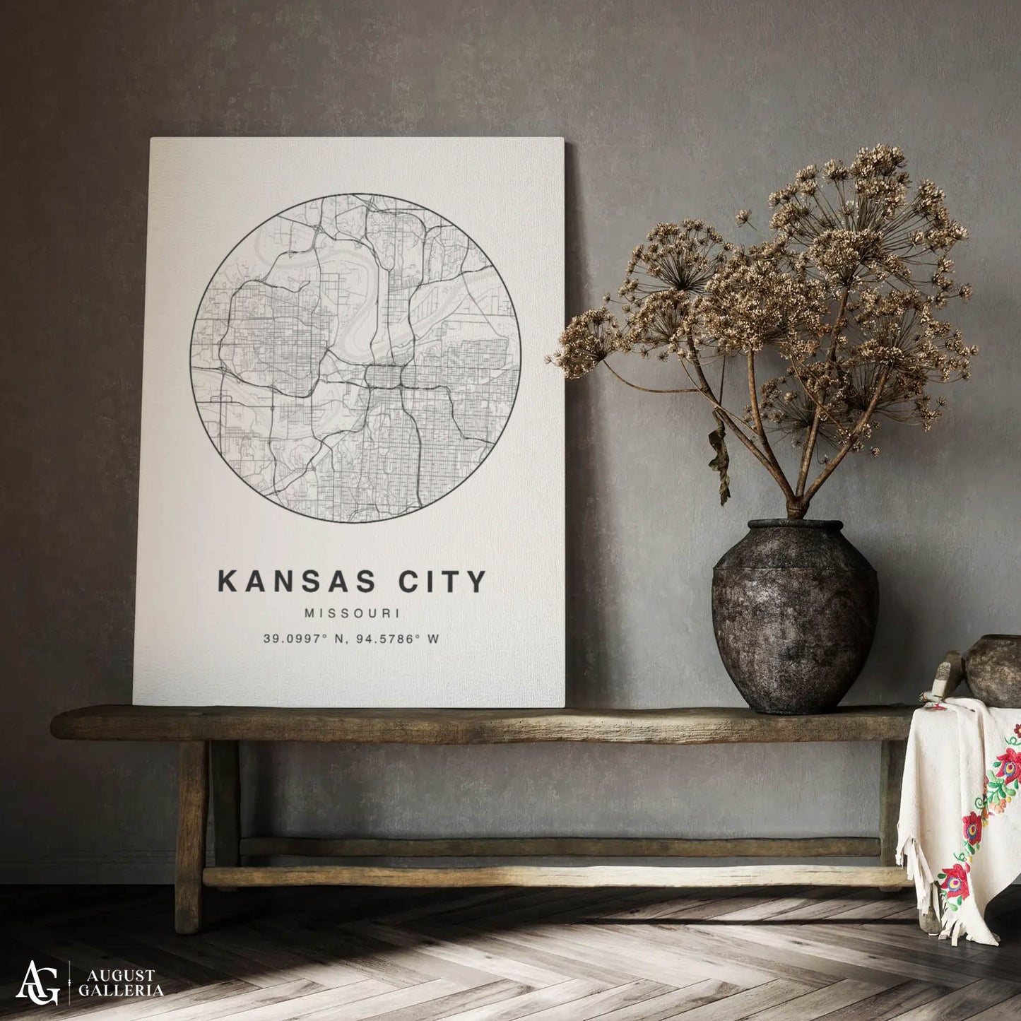 Kansas City Minimalist Map