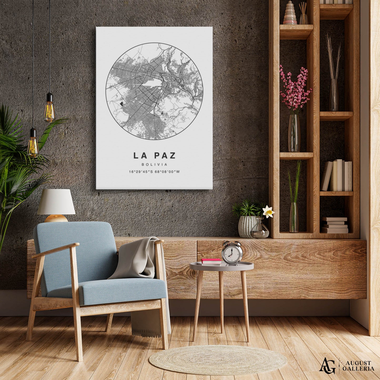 La Paz Minimalist Map
