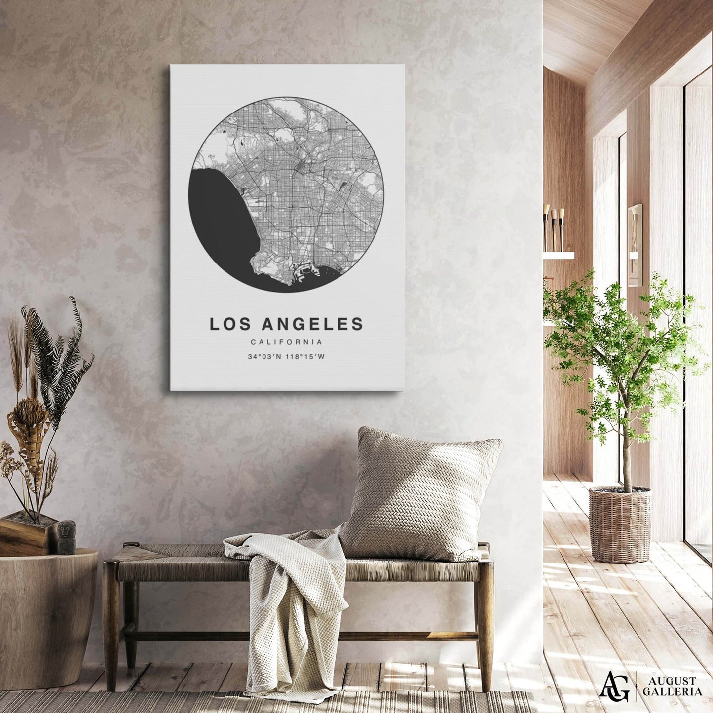 Los Angeles Minimalist Map