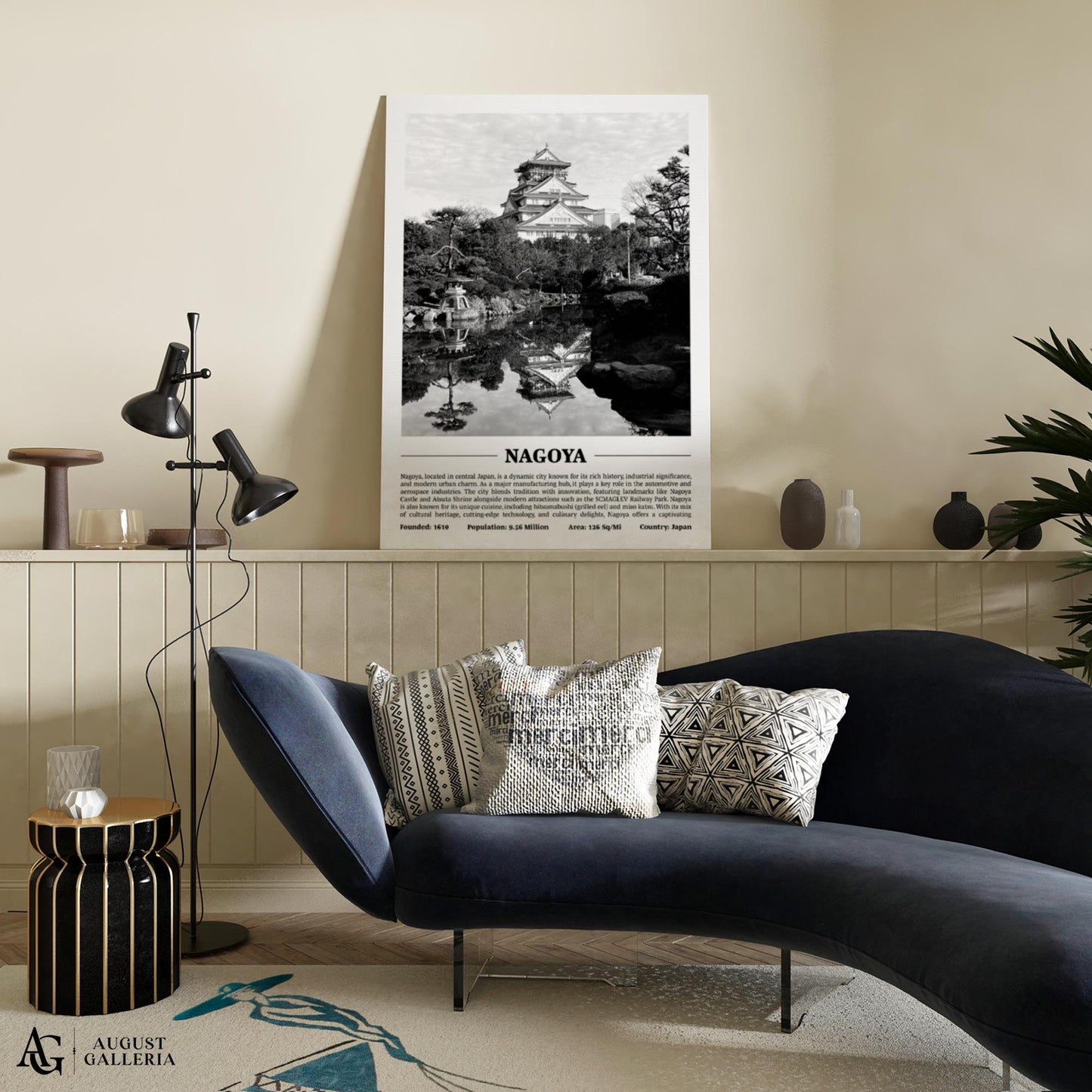 Nagoya Black & White City Print