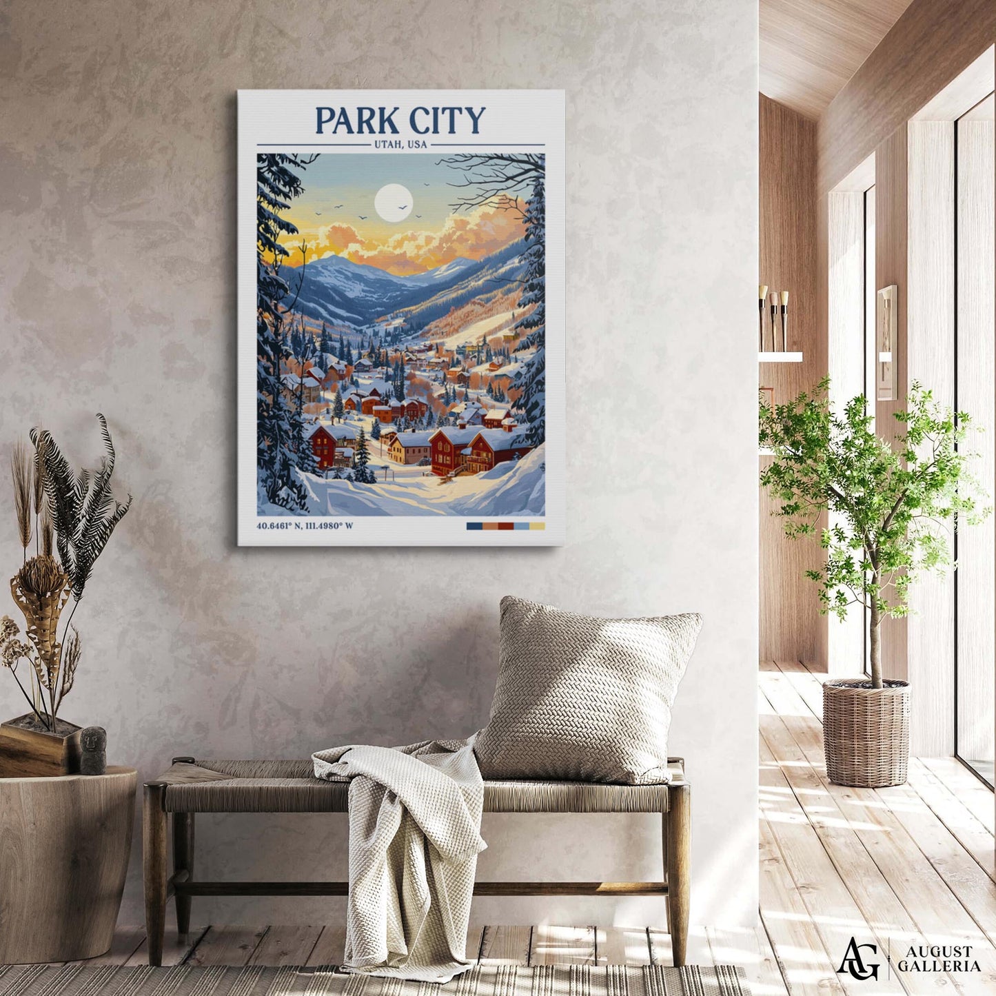 Park City Utah Retro Travel Print