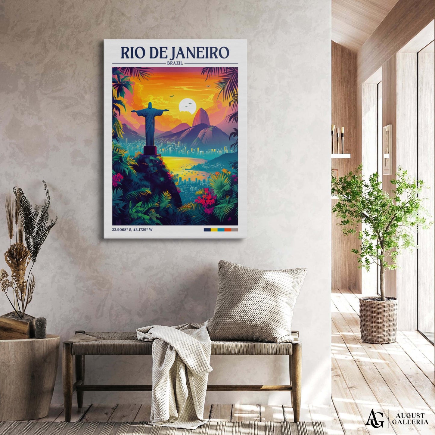 Rio de Janeiro Retro Travel Print