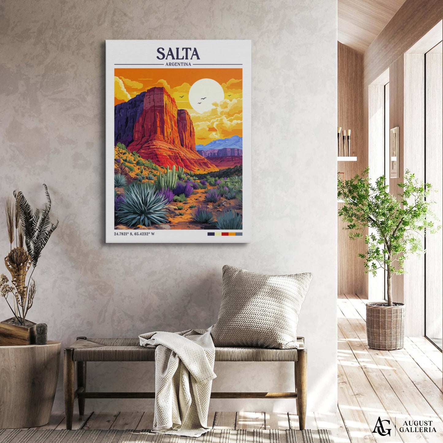 Salta Argentina Retro Travel Print