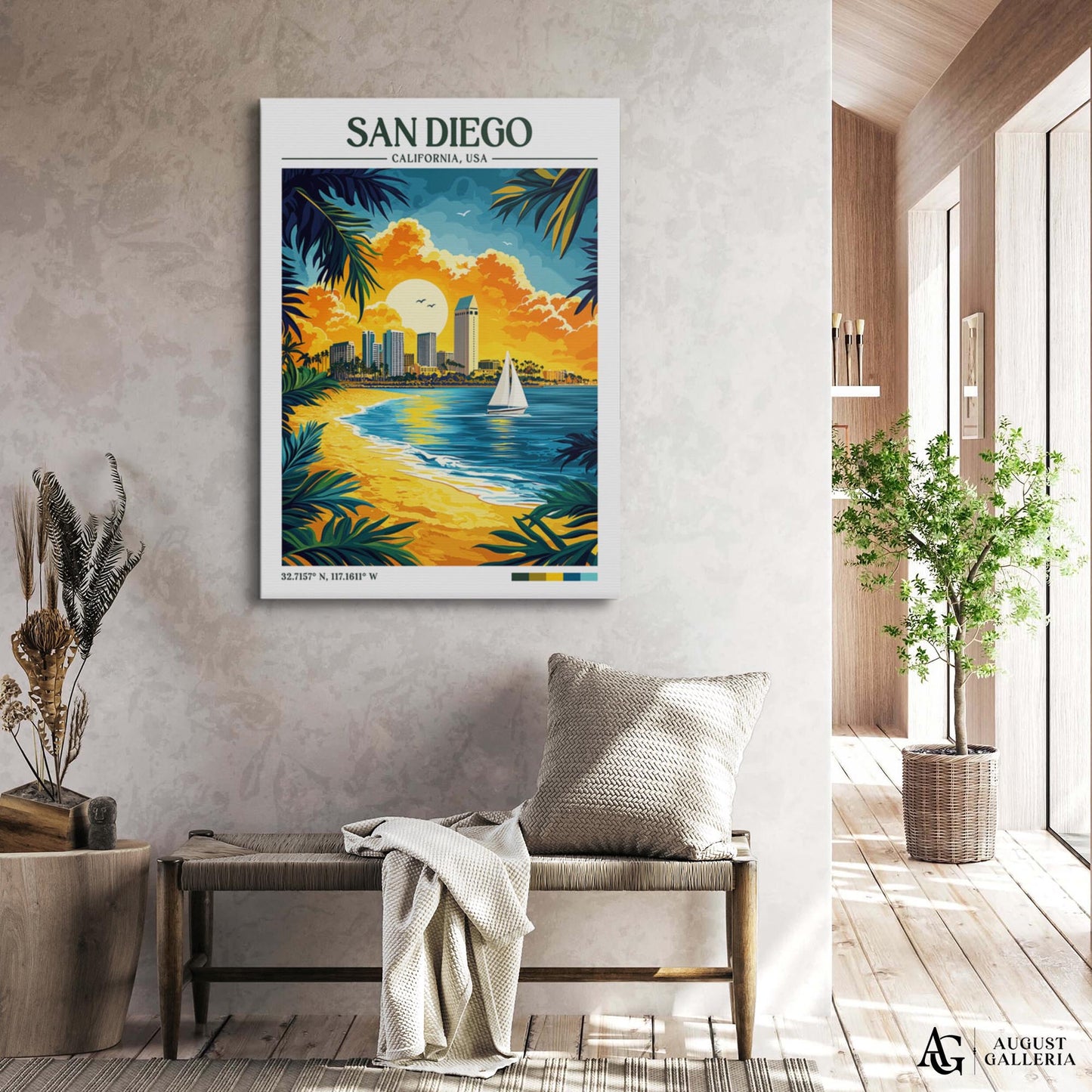 San Diego Retro Travel Print