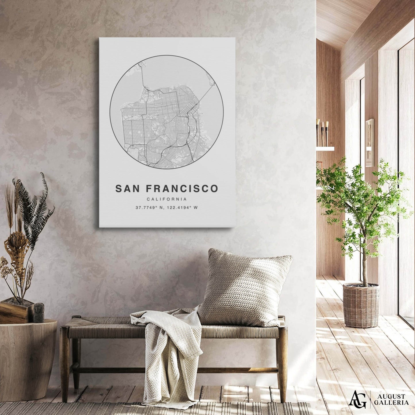 San Francisco Minimalist Map