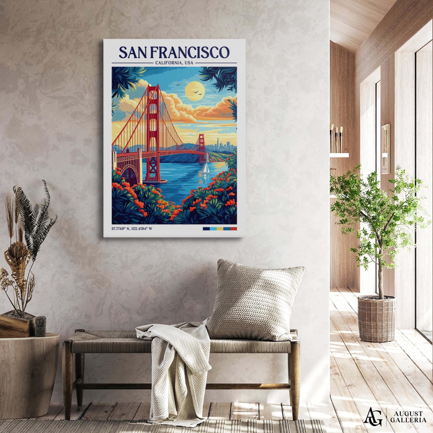 San Francisco Retro Travel Print