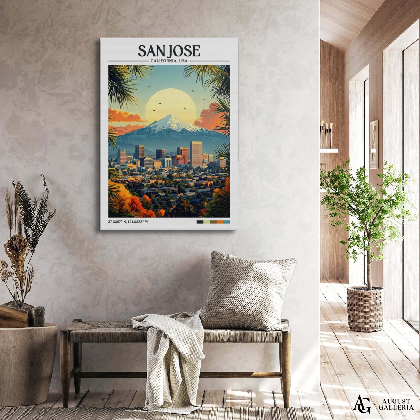 San Jose Retro Travel Print