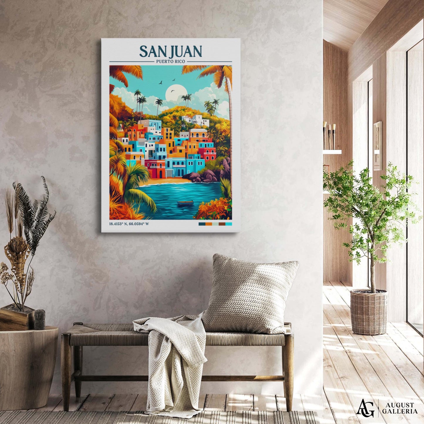 San Juan Retro Travel Print