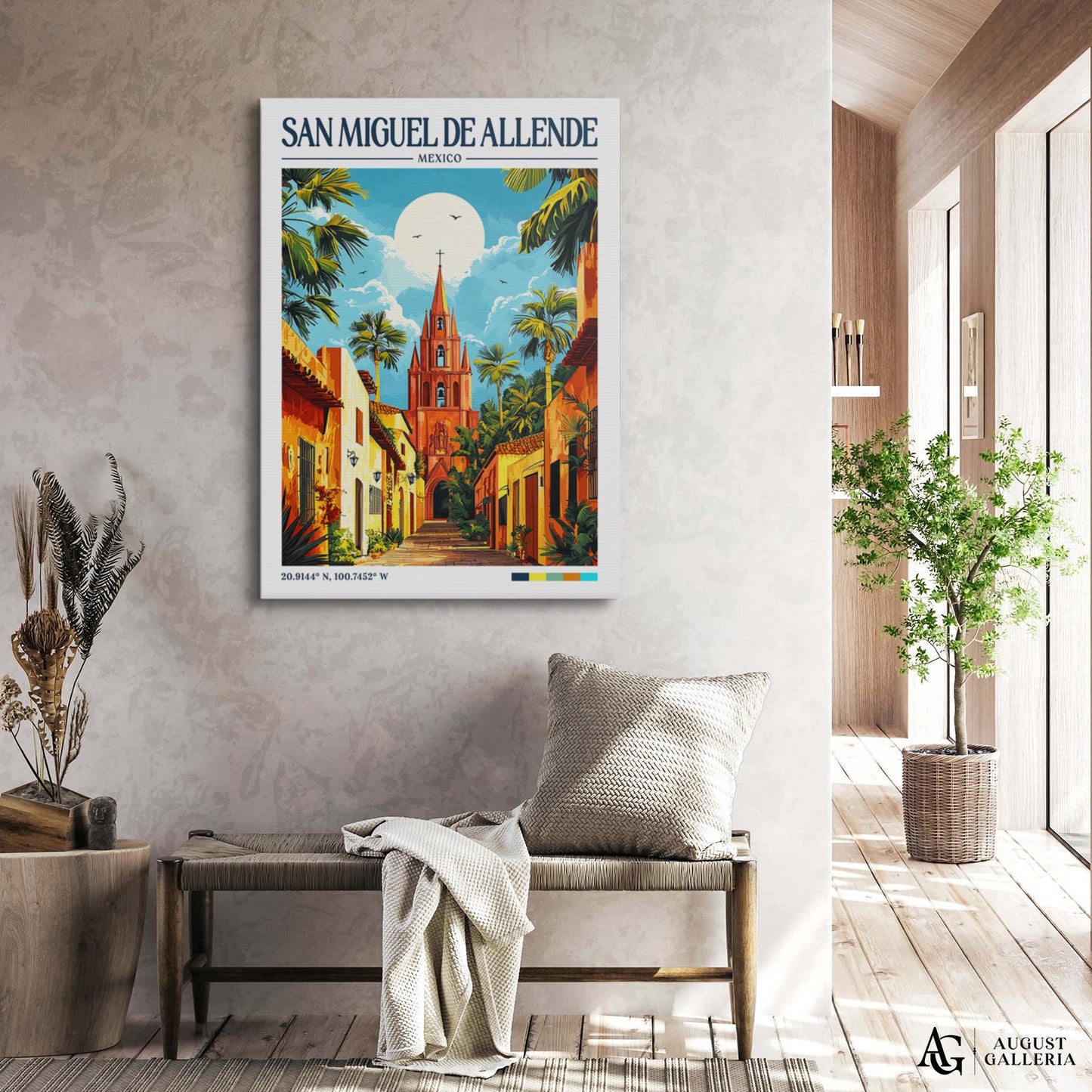 San Miguel de Allende Retro Travel Print