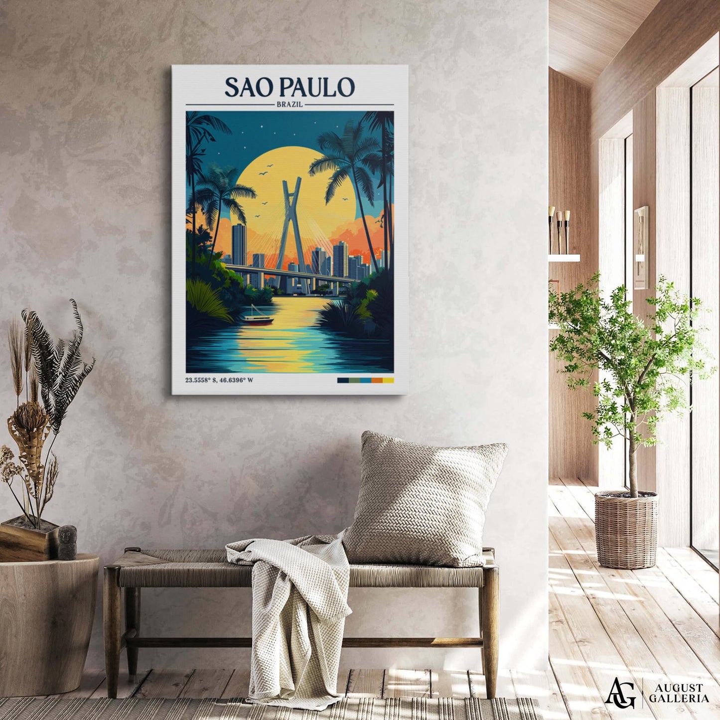 São Paulo Retro Travel Print