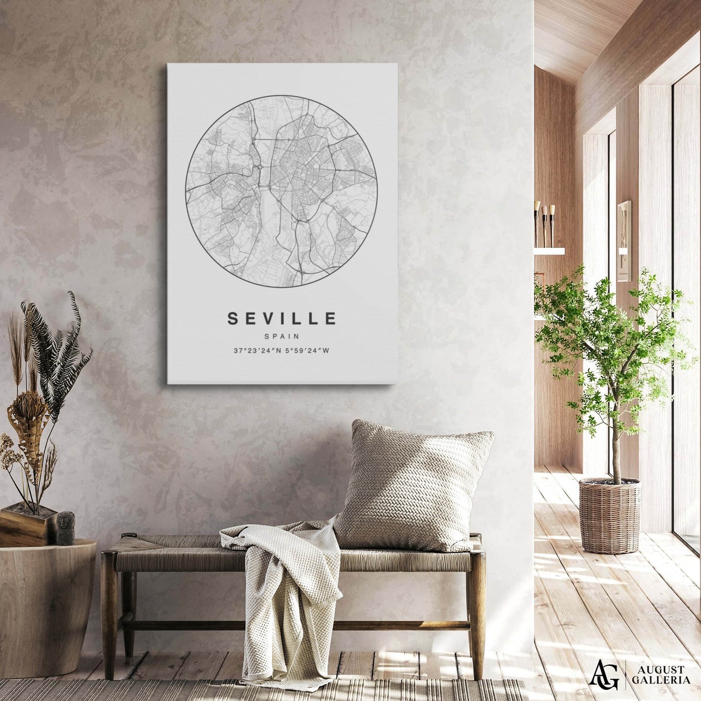 Seville Minimalist Map