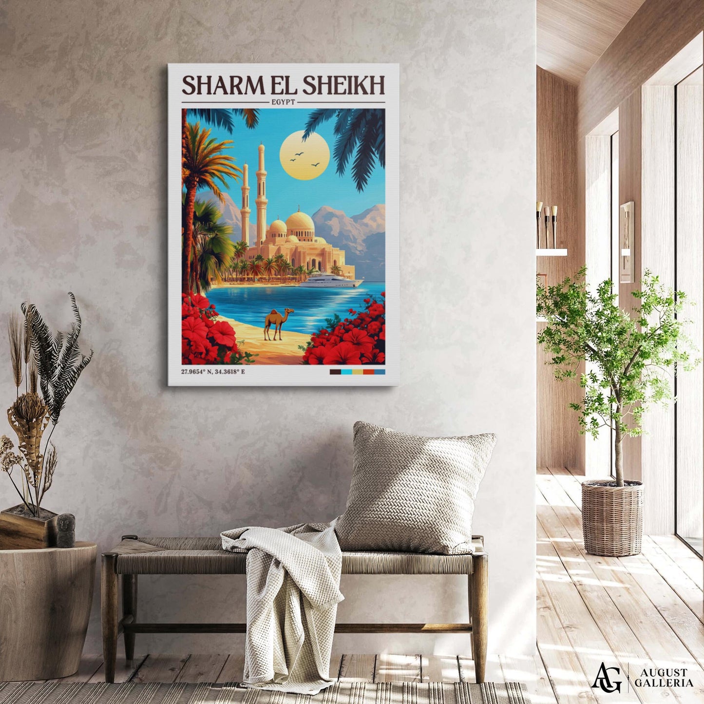 Sharm El Sheikh Retro Travel Print