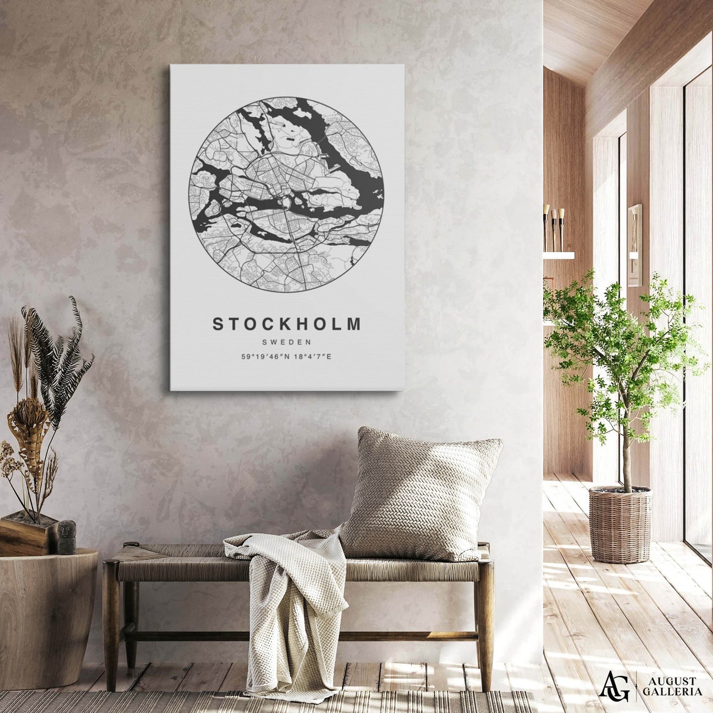 Stockholm Minimalist Map