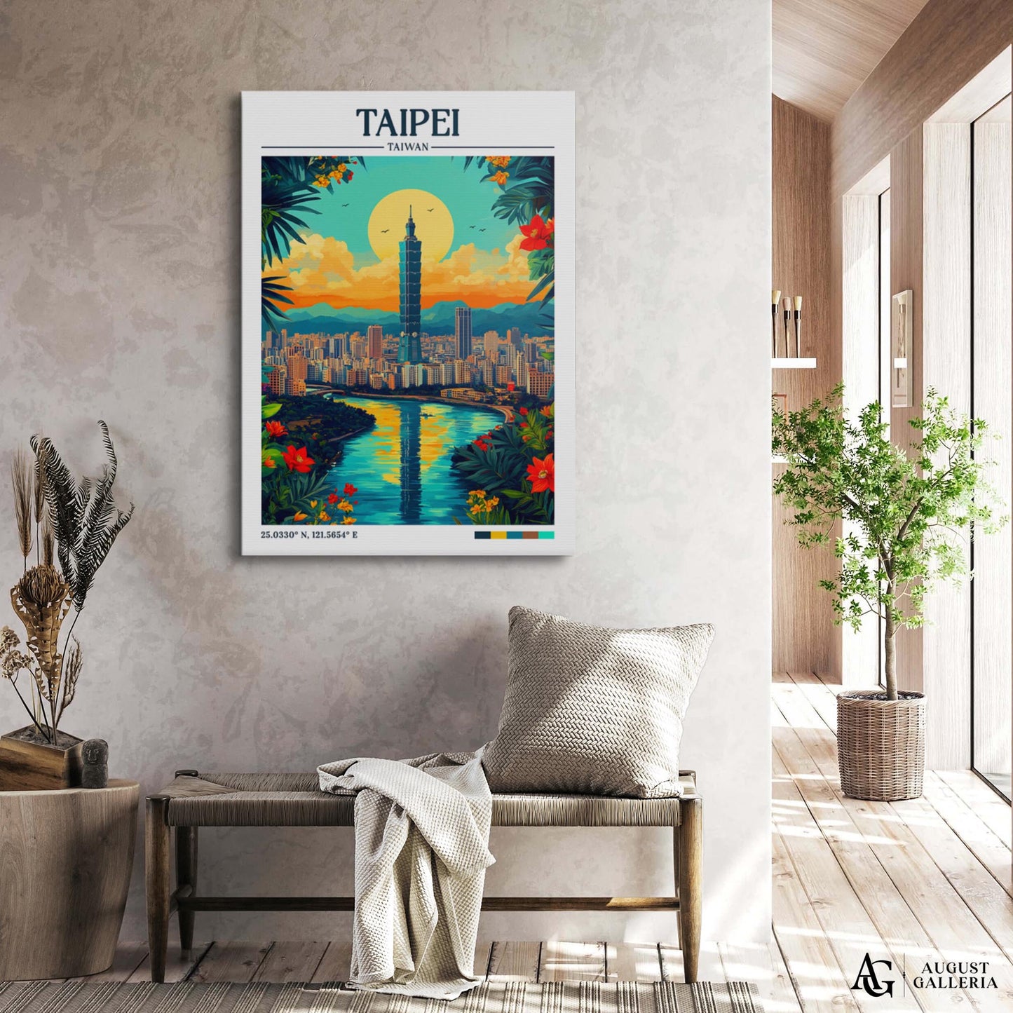 Taipei Retro Travel Print