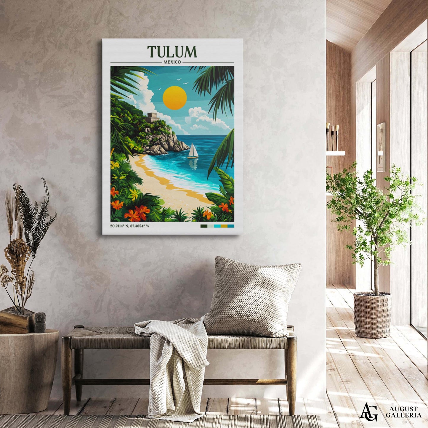 Tulum Mexico Travel Print