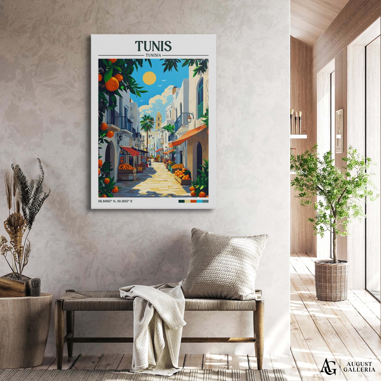 Tunis Retro Travel Print