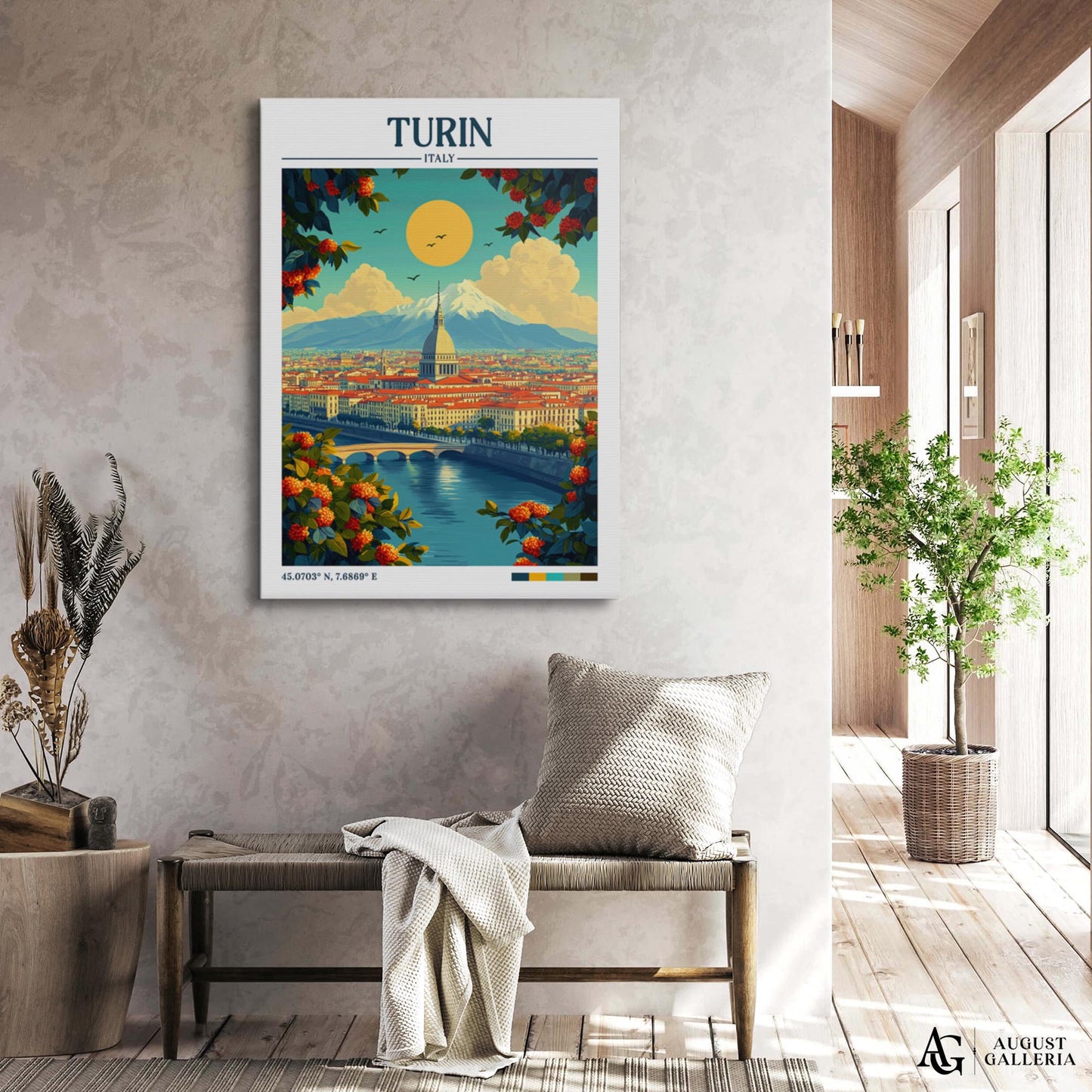 Turin Retro Travel Print