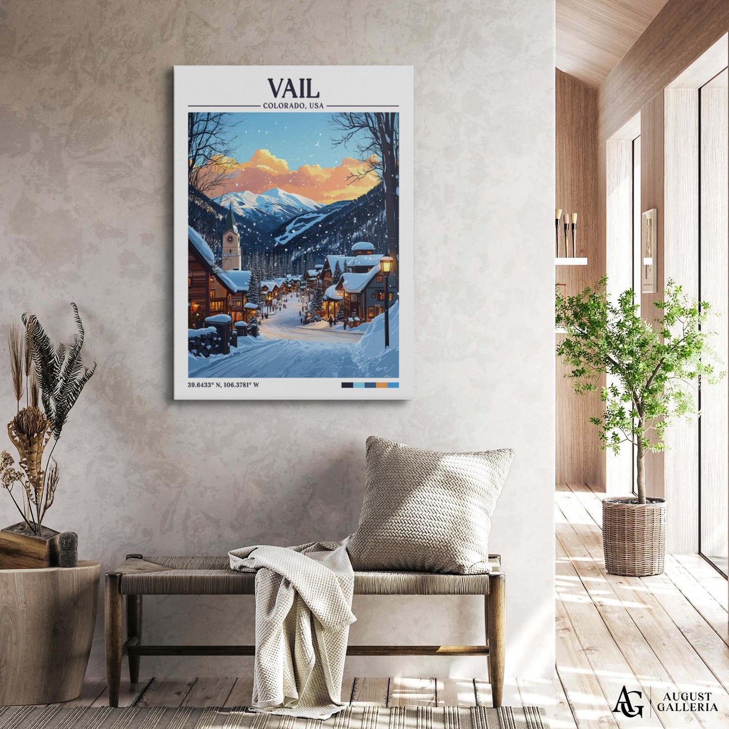 Vail Colorado Retro Travel Print