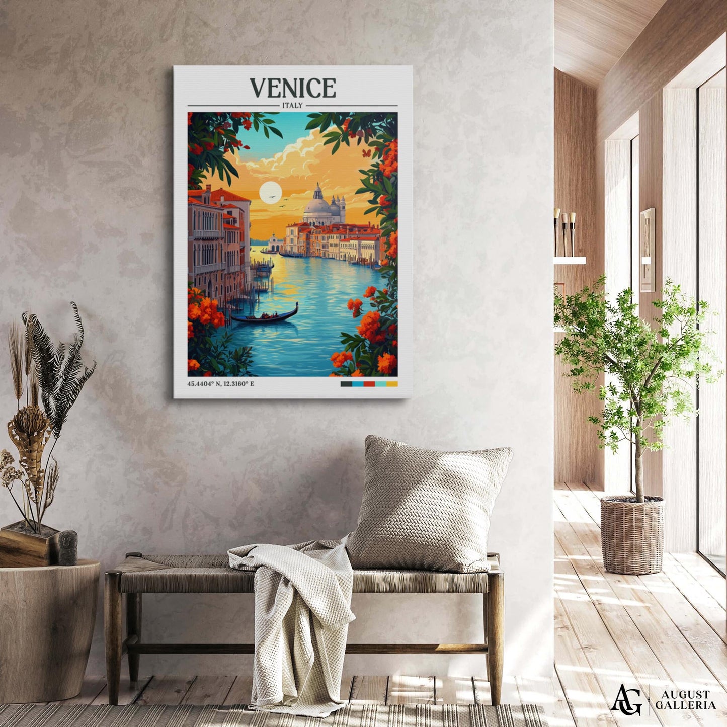 Venice Italy Retro Travel Print