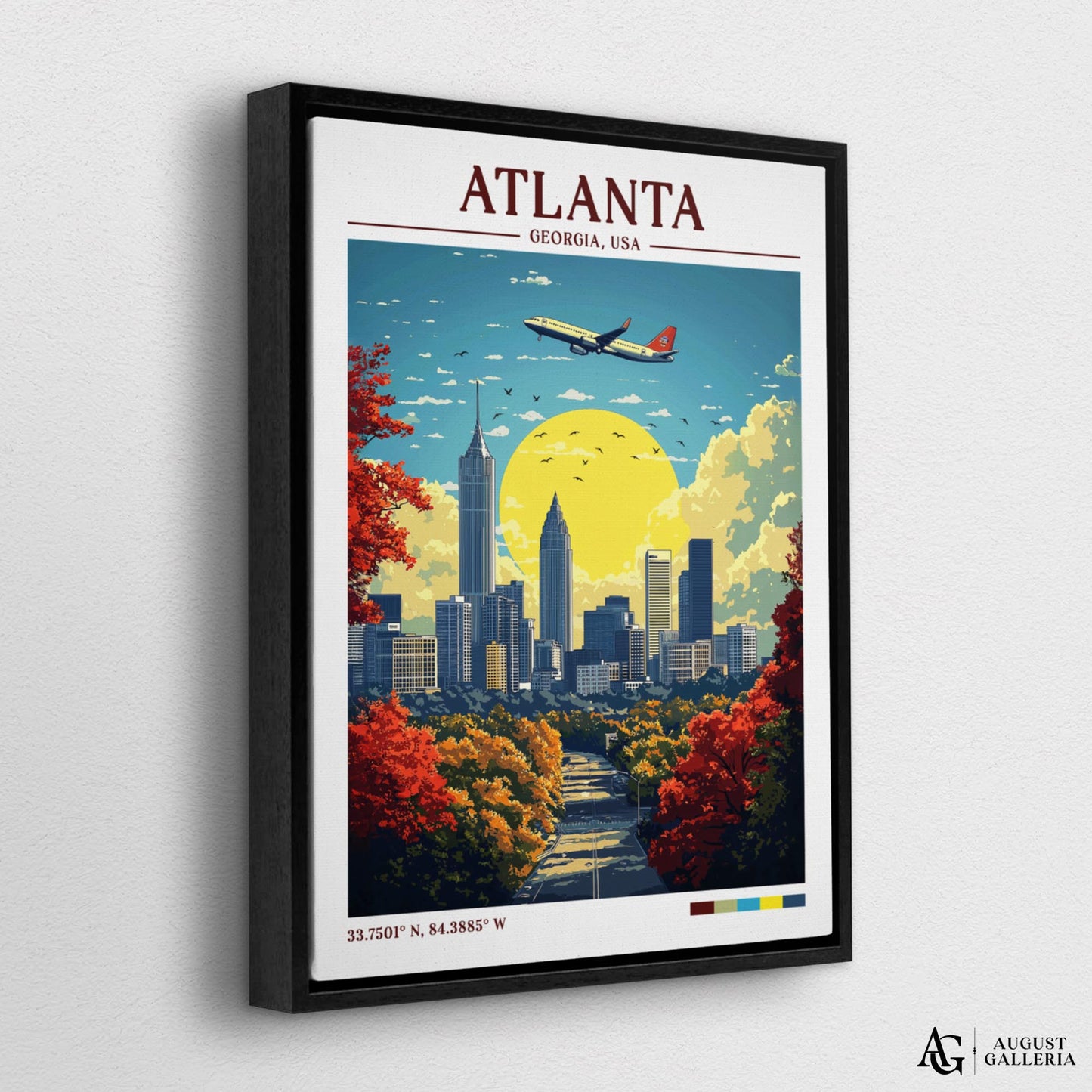 Atlanta Georgia Retro Travel Print