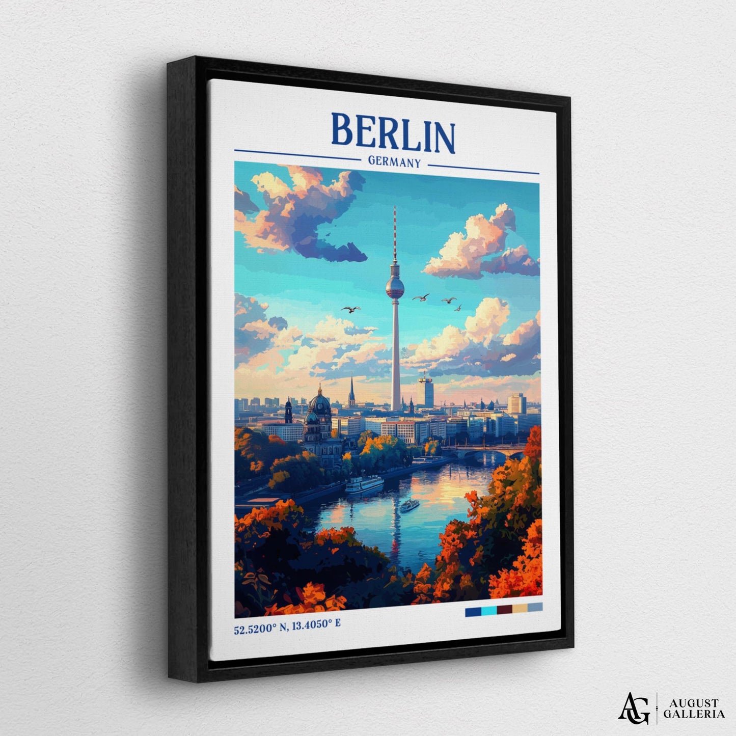 Berlin Germany Retro Travel Print