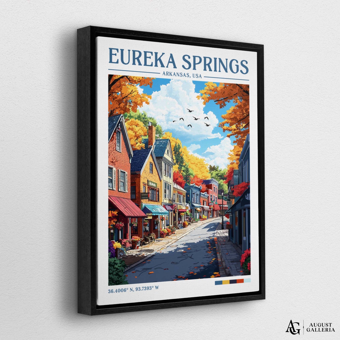 Eureka Springs Arkansas Retro Travel Print