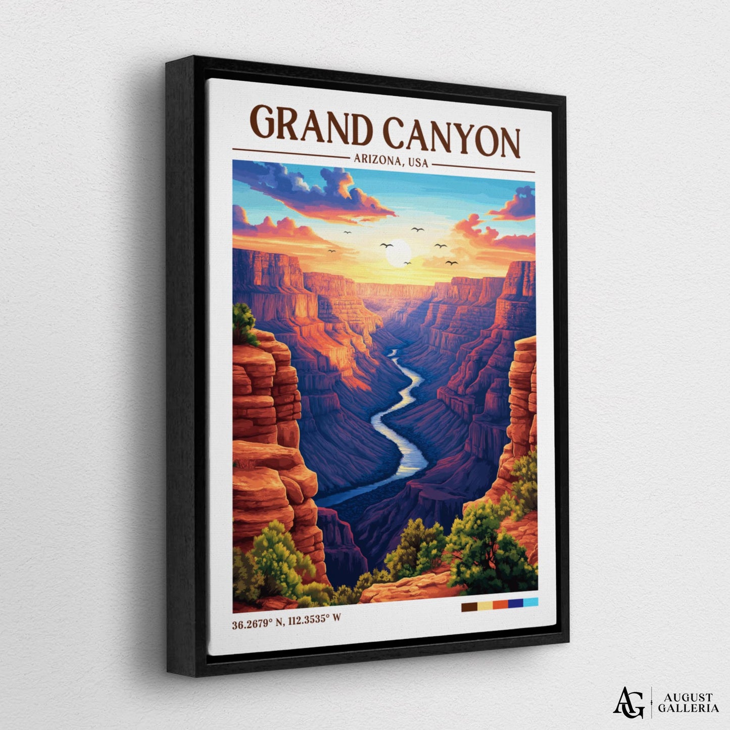 Grand Canyon Retro Travel Print