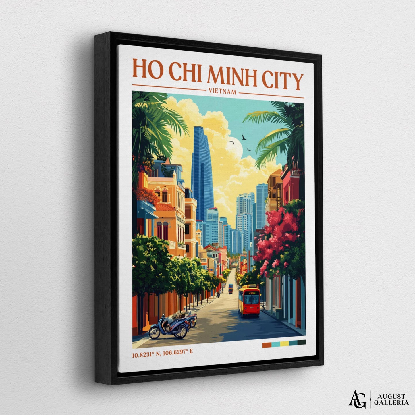 Ho Chi Minh City Retro Travel Print