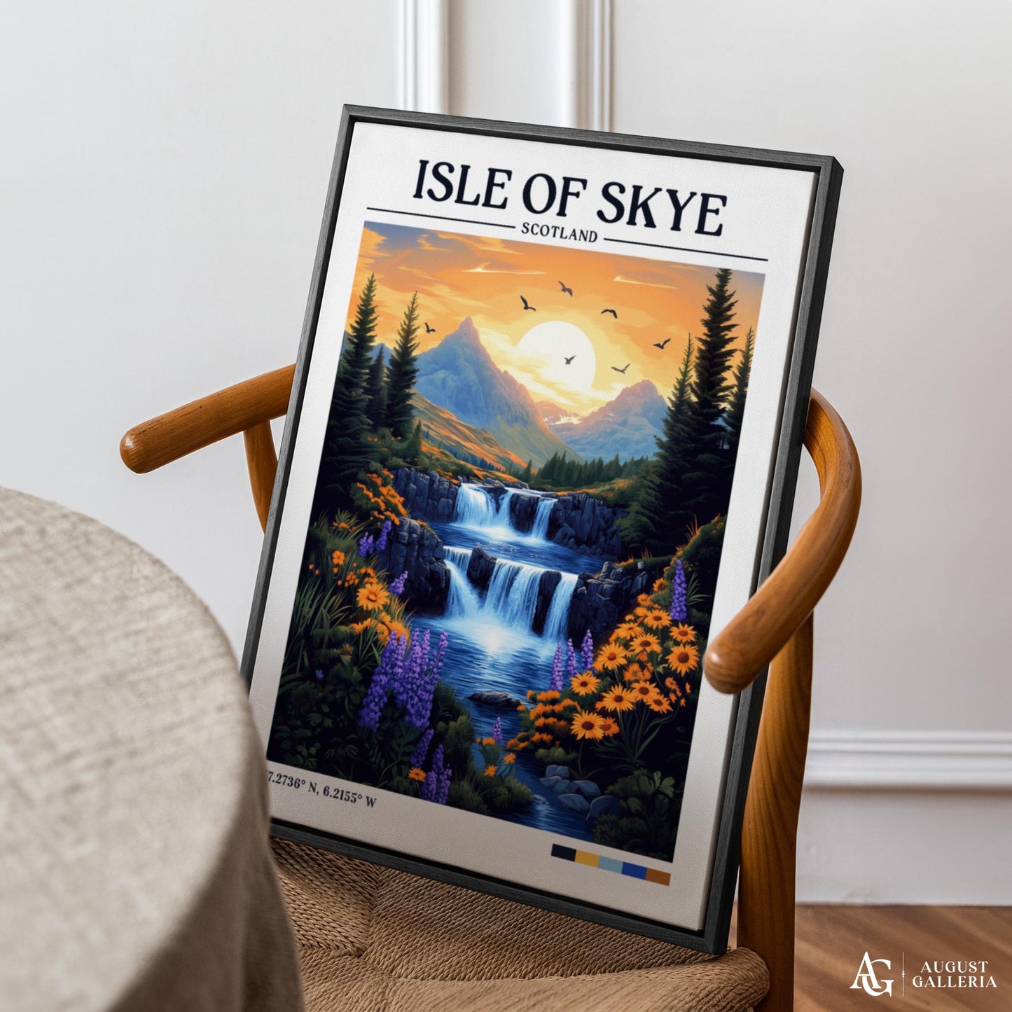 Isle of Skye Retro Travel Print