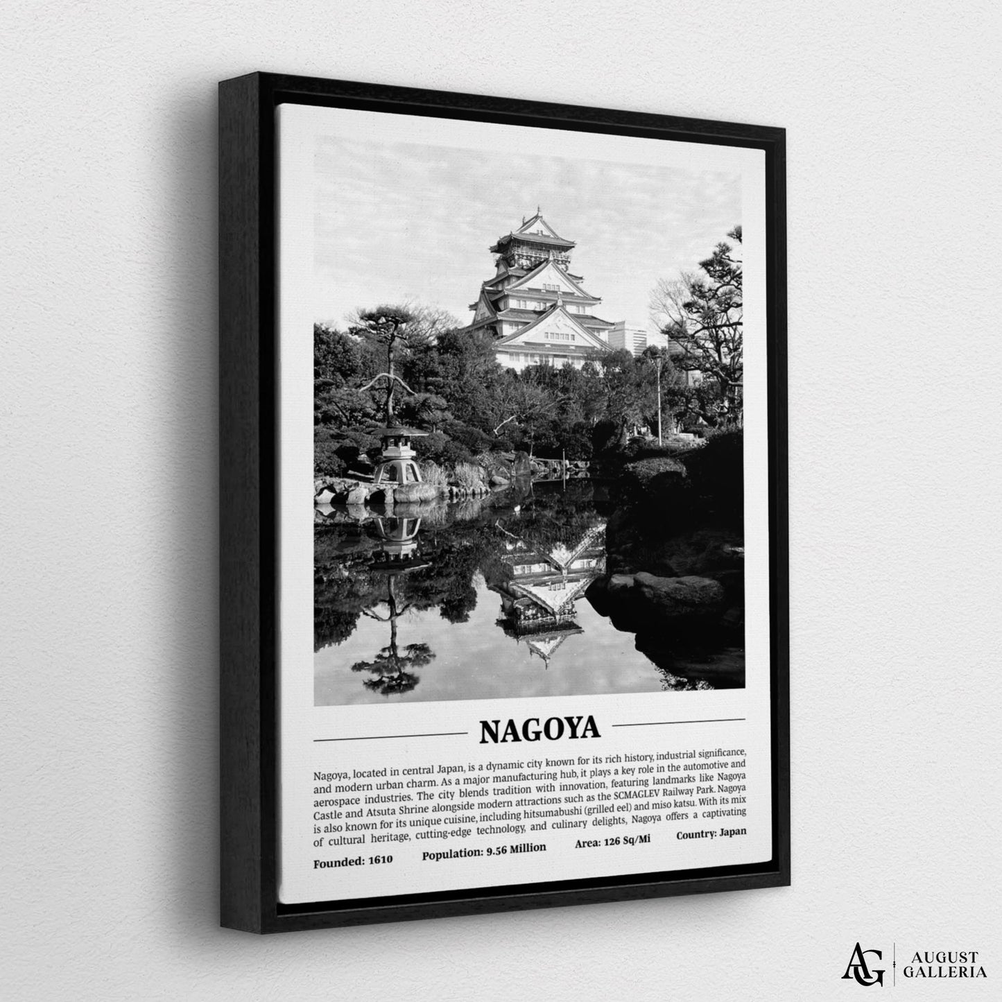 Nagoya Black & White City Print