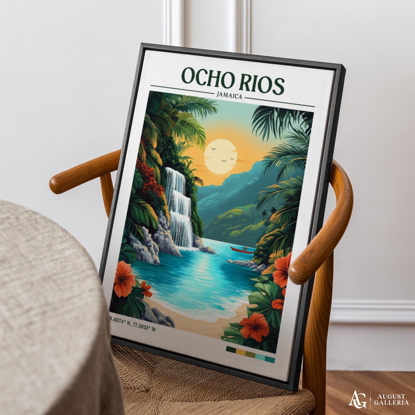 Ocho Rios Retro Travel Print
