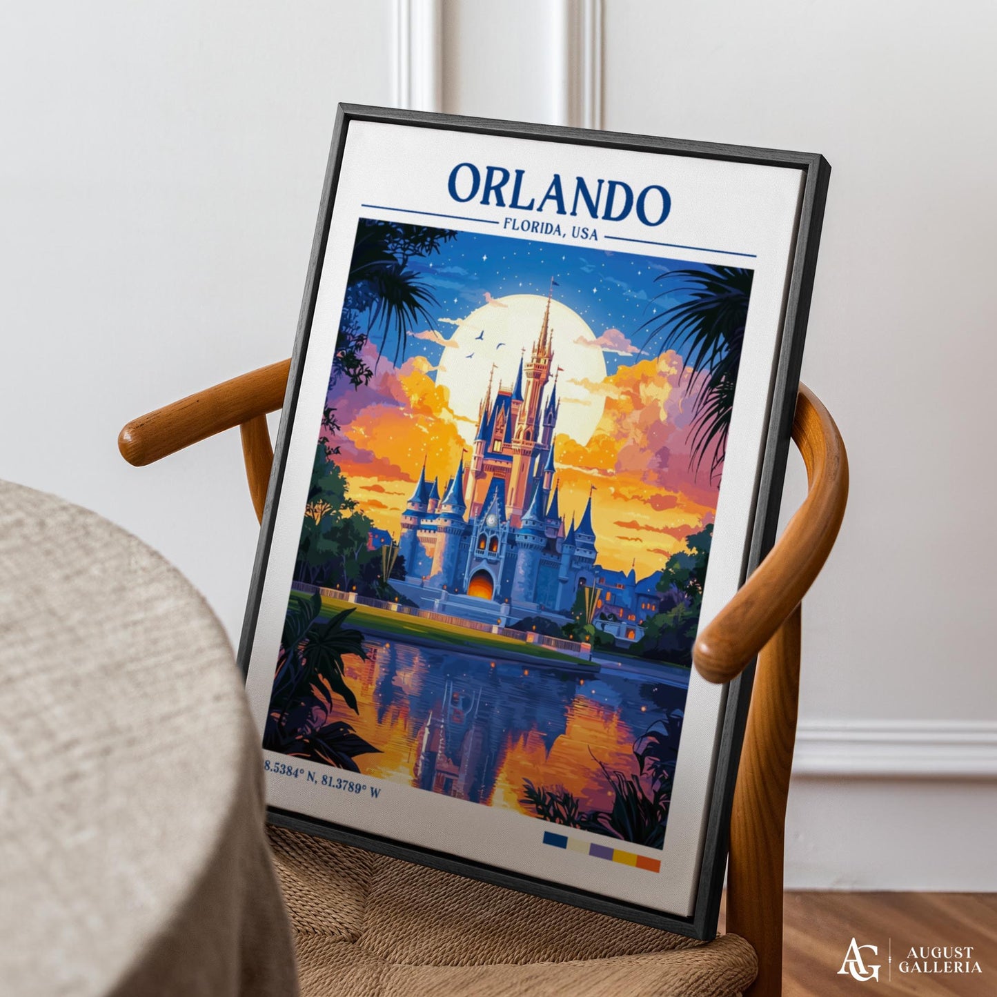 Orlando Florida Retro Travel Print