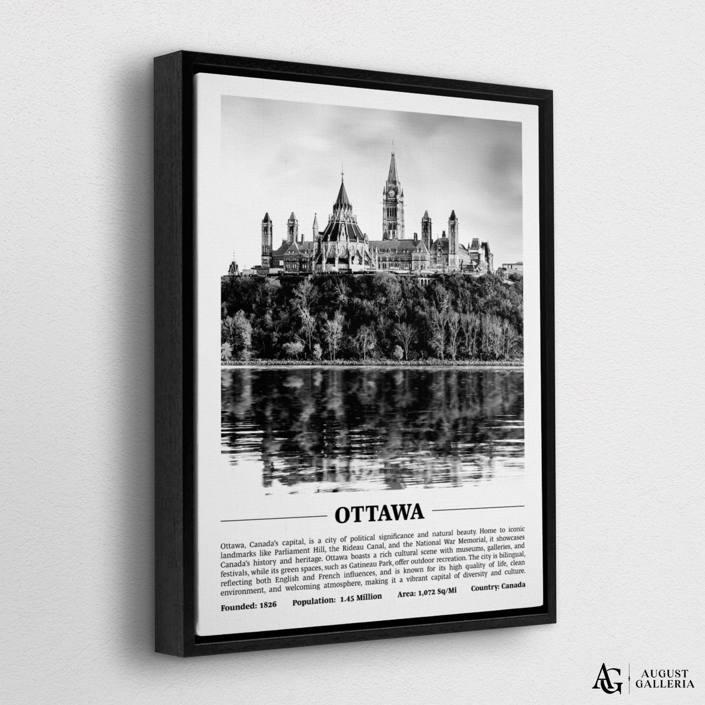 Ottawa Black & White City Print